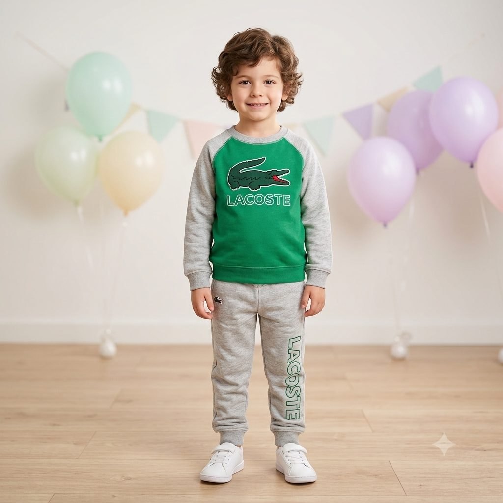 Sudadera verde/gris claro - Conjuntos Deportivos (foto 2)