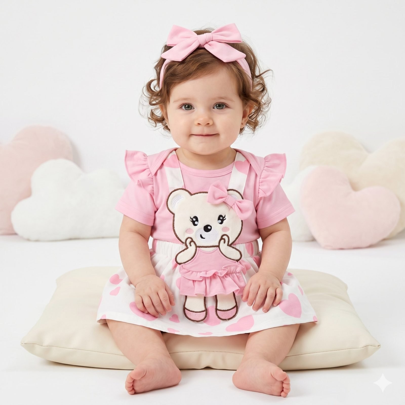 Vestido rosado osita