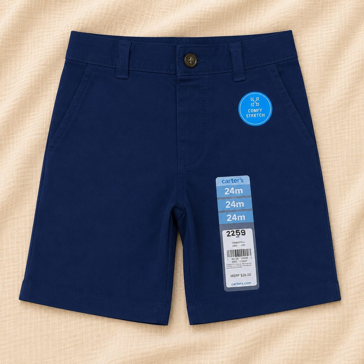 Short azul en drill - Jeans (foto 2)
