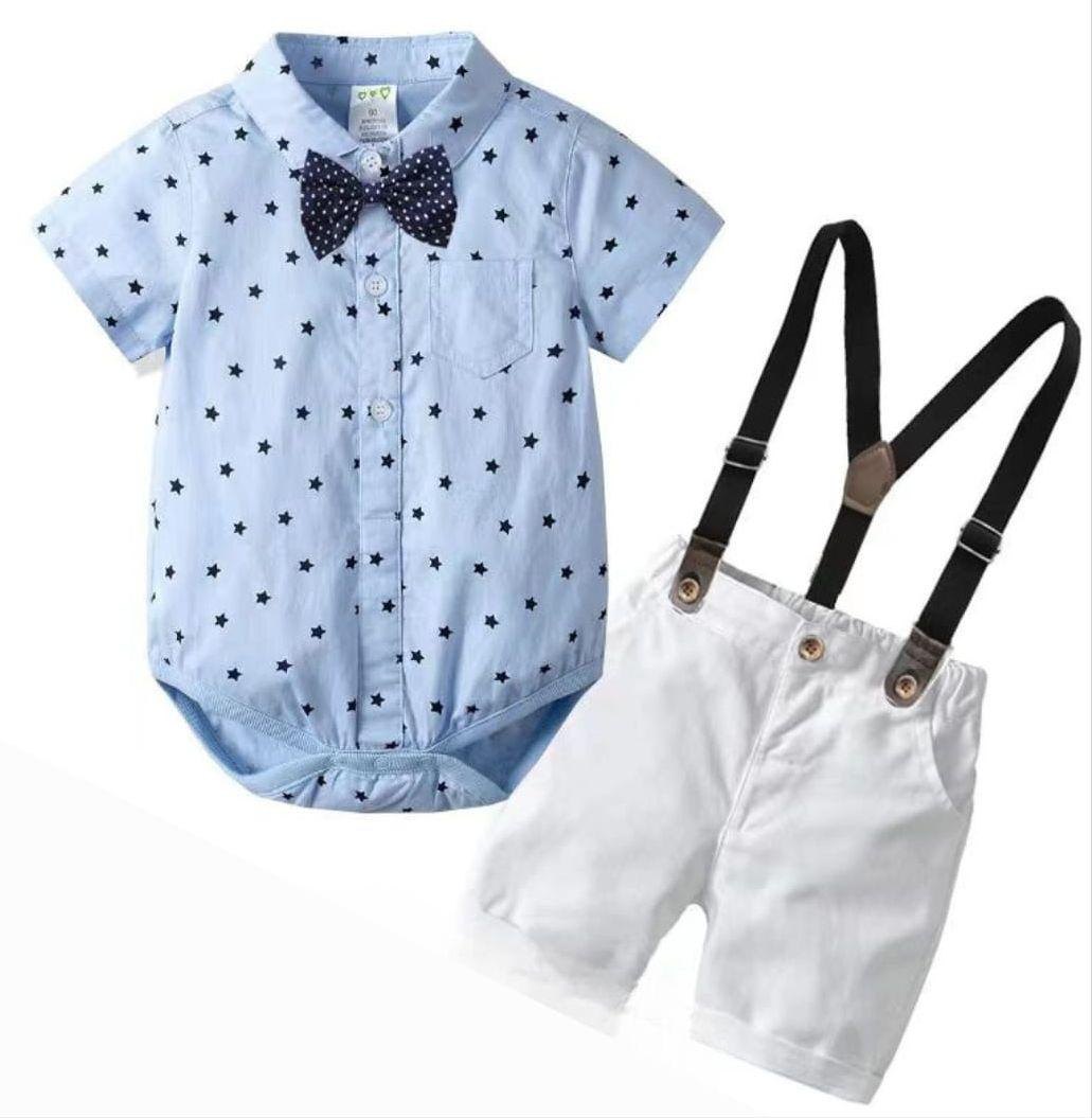 Conjunto short blanco bodi estrellas - Conjuntos Short (foto 3)