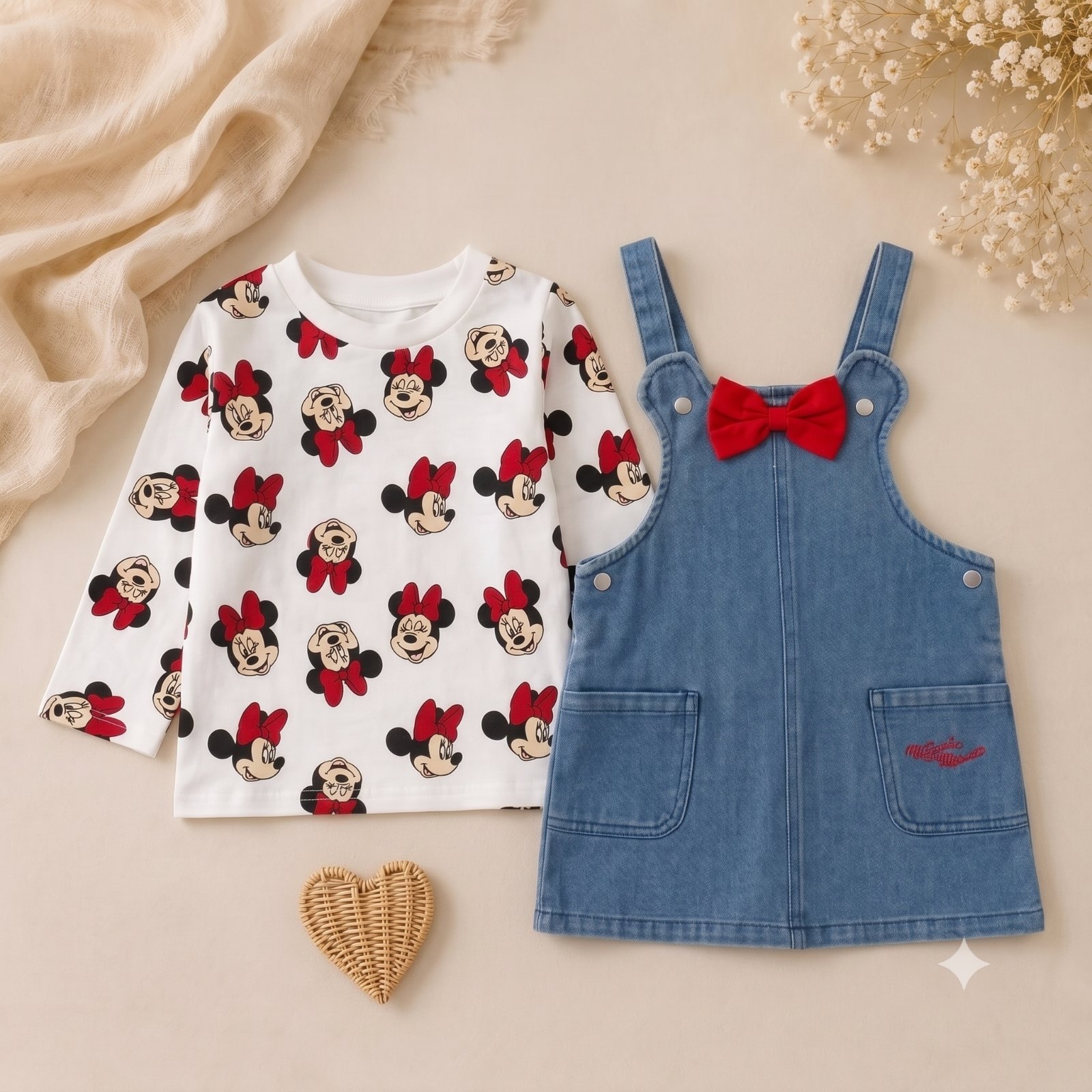 Conjunto de minny en jean - Jardineras Vestidos (foto 2)