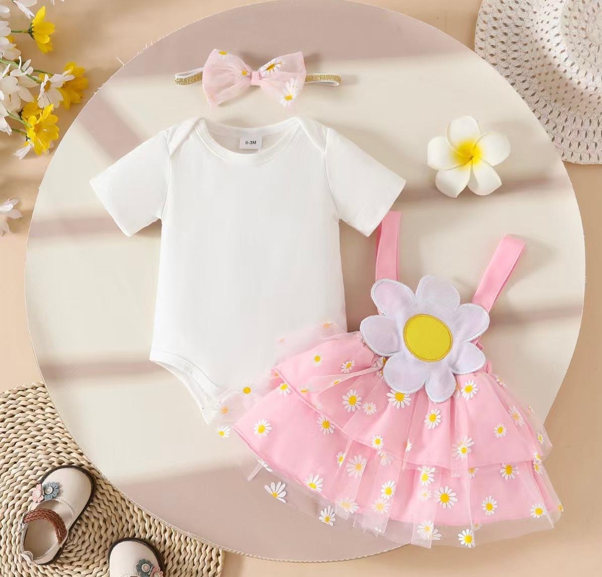 Vestido rosado/blanco margarita - Vestidos (foto 4)
