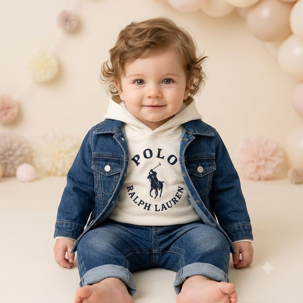 Conjunto jeans y chaqueta polo