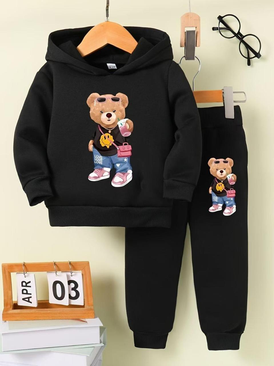 Conjunto Sudadera Negro Osita - Conjuntos pantalón (foto 3)