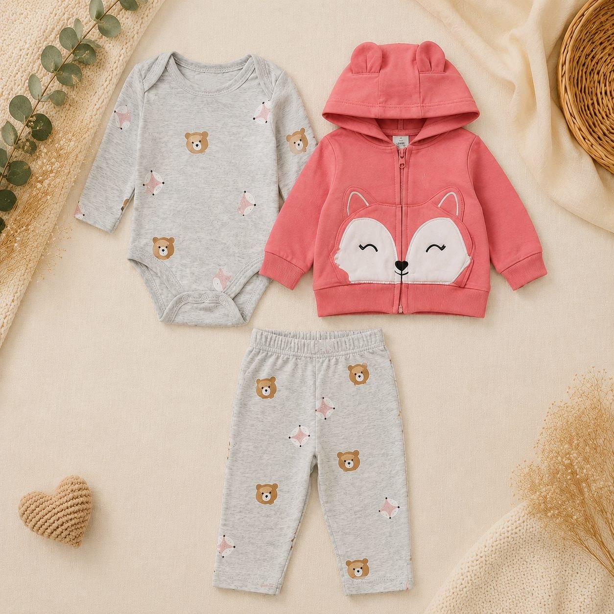 Conjunto buso Zorrito - Conjuntos Set x3 (foto 3)