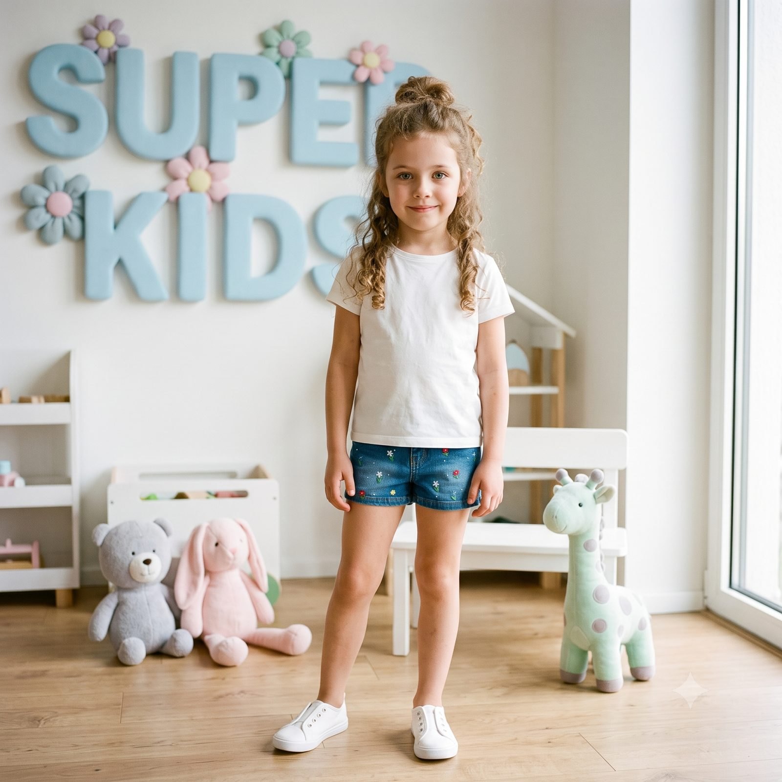 Short flores - Jeans