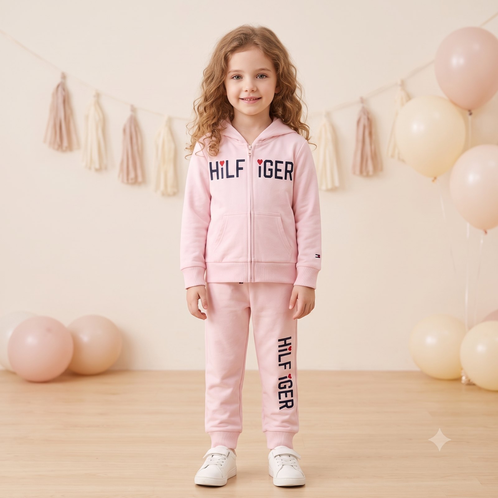 Sudadera rosada HILF IGER