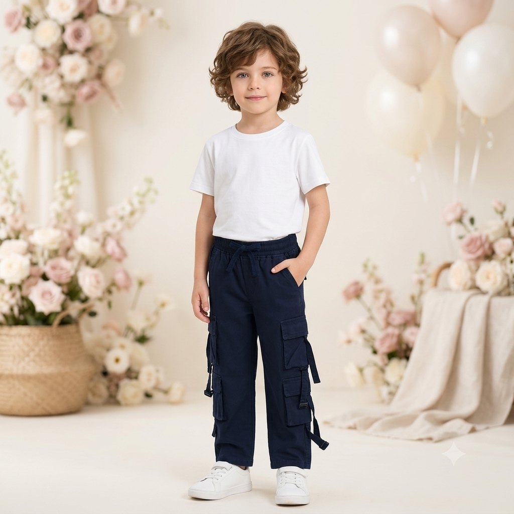 Pantalón con bolsillos a los lados - Jeans