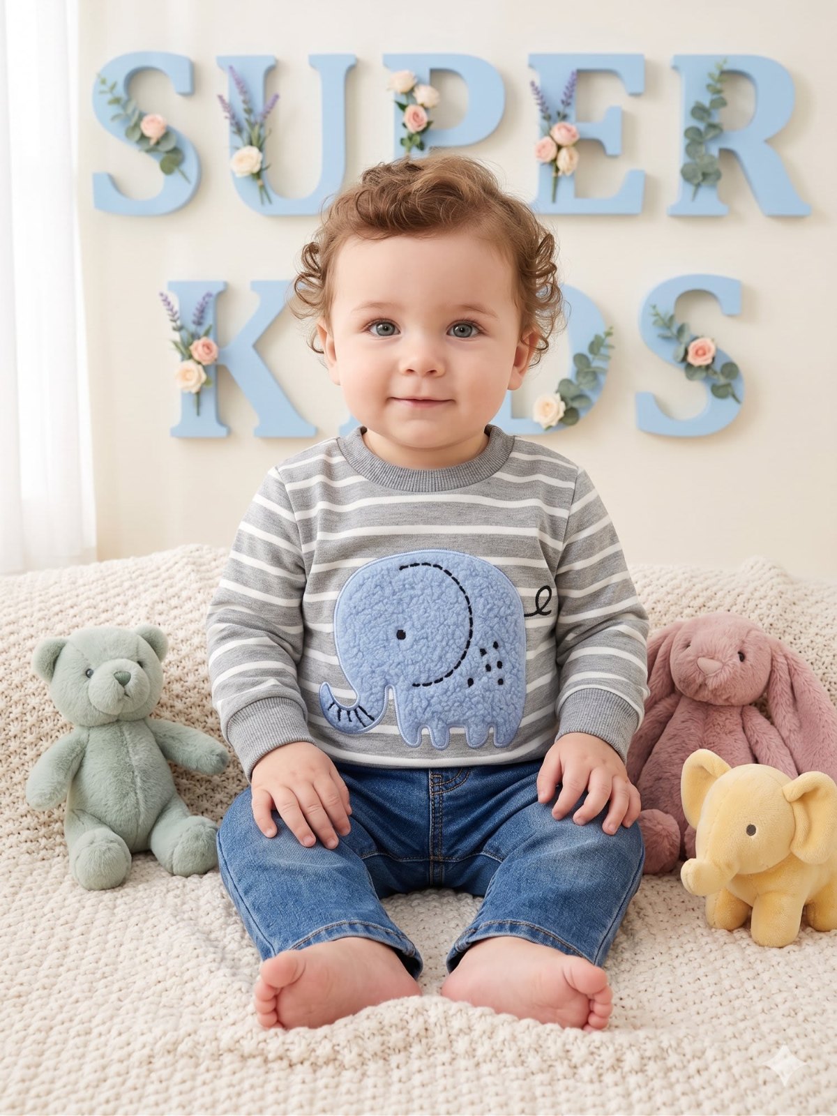 Conjunto buso gris elefante - Conjuntos y Overoles