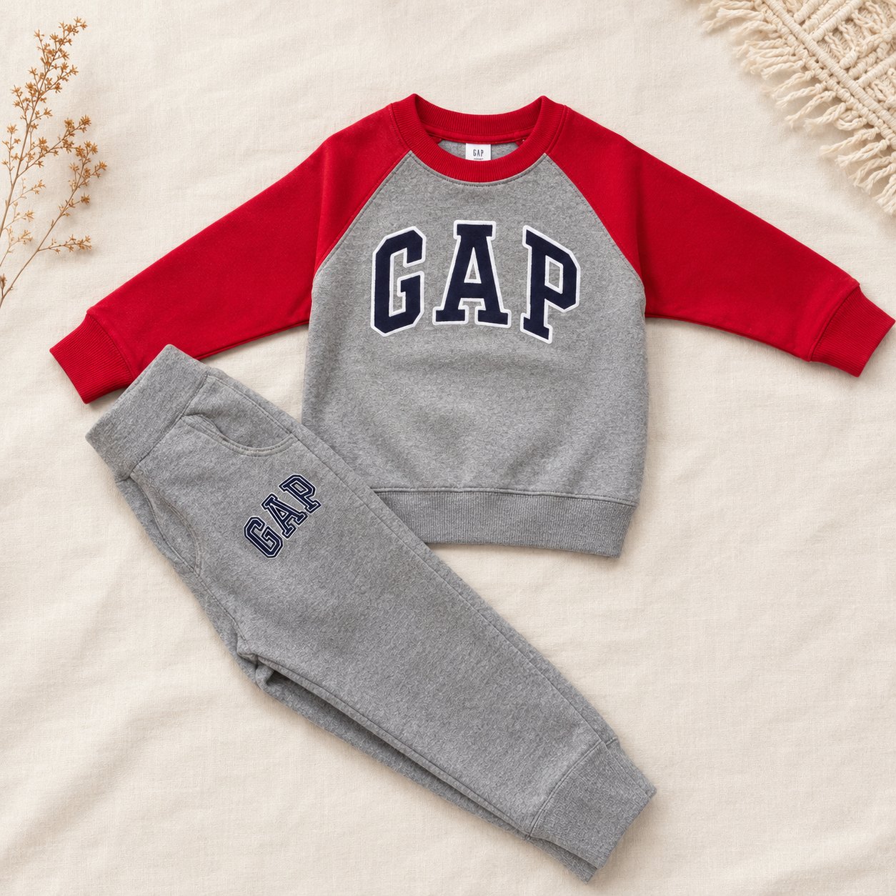 Sudadera GAP gris/rojo - Sudaderas (foto 2)