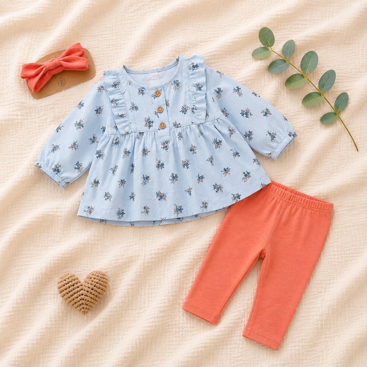 Conjunto blusa naranja - Conjuntos pantalón (foto 2)