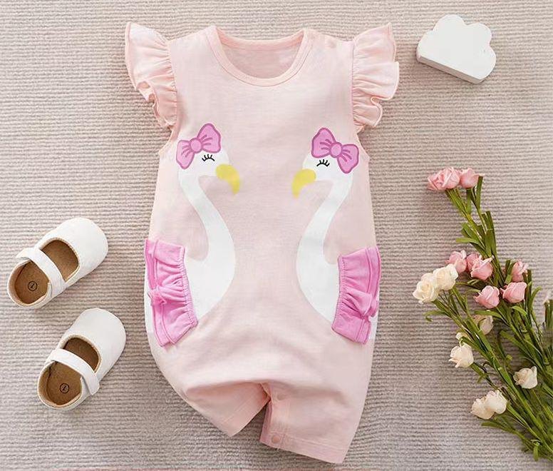 Mameluco Rosado Cisnes - Mamelucos/Enterizos $25.000 (foto 5)