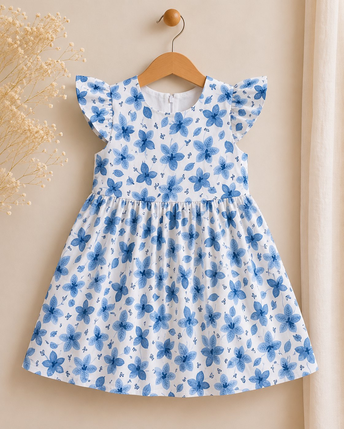 Vestido blanco flores azules - Vestidos (foto 2)