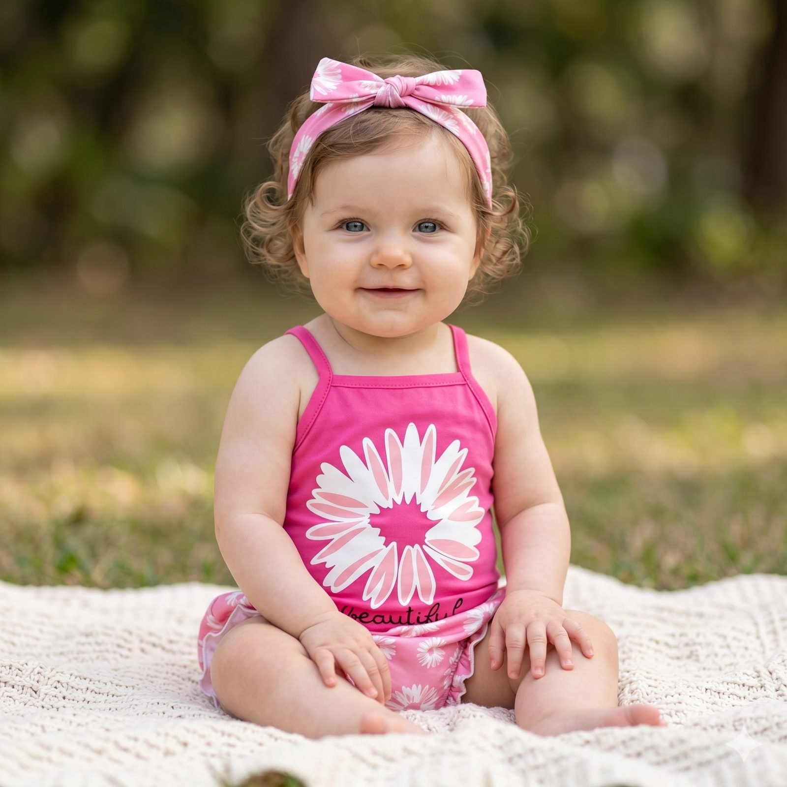 Conjunto short rosado girasoles - Conjuntos Short (foto 4)