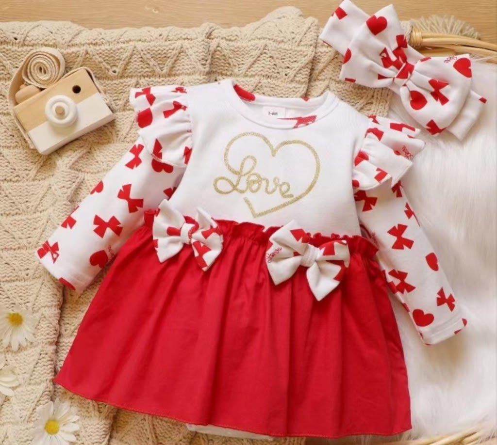Vestido rojo/blanco corazón - Vestidos (foto 3)