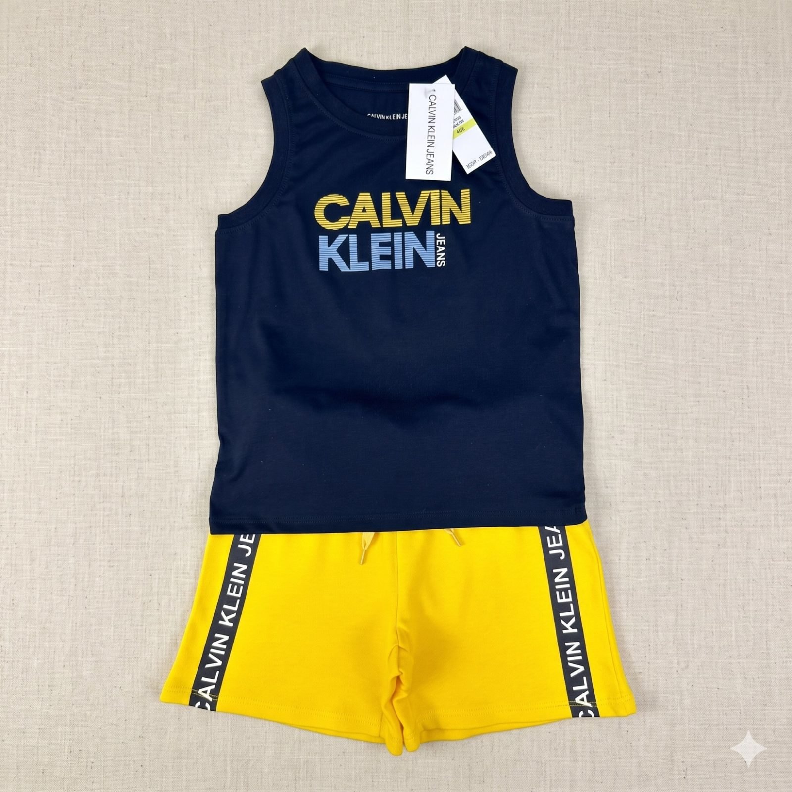 Conjunto short buso manga sisa azul/amarillo - Conjuntos Deportivos (foto 4)