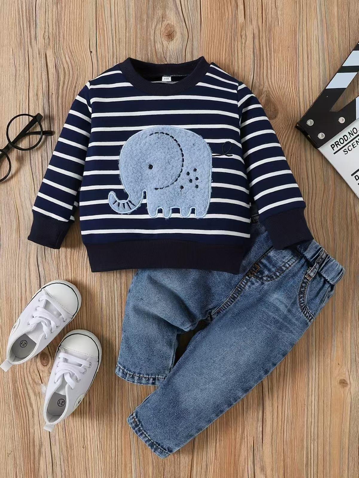Conjunto buso negro/gris elefante - Conjuntos y Overoles (foto 3)