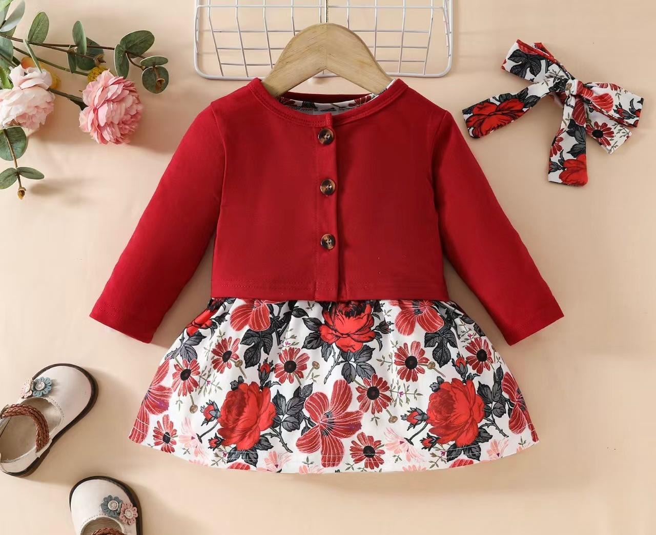 Vestido con saco manga larga vinotinto - Vestidos (foto 3)