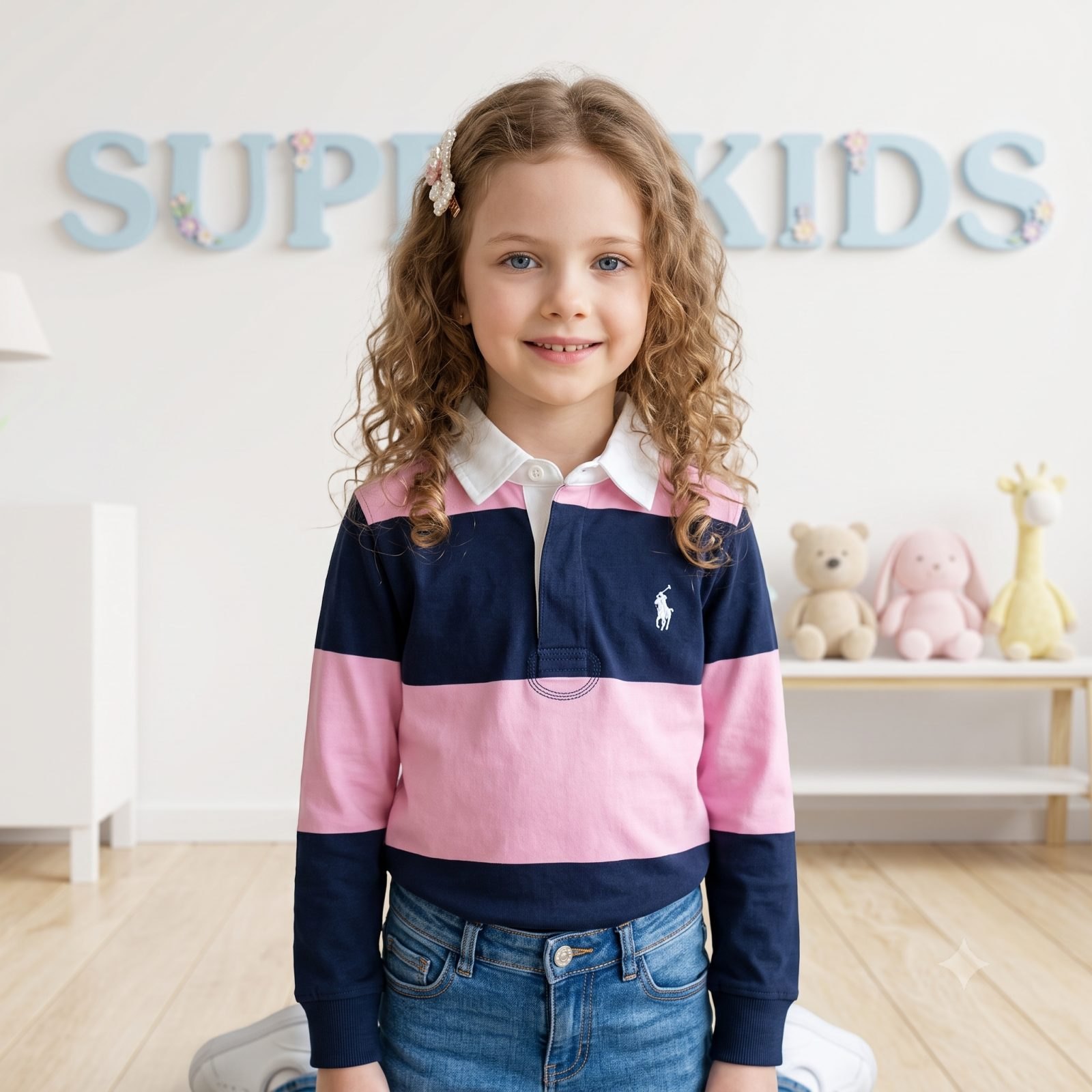 Buso rosado/azul rayas - Camisas, Busos y Chaquetas.