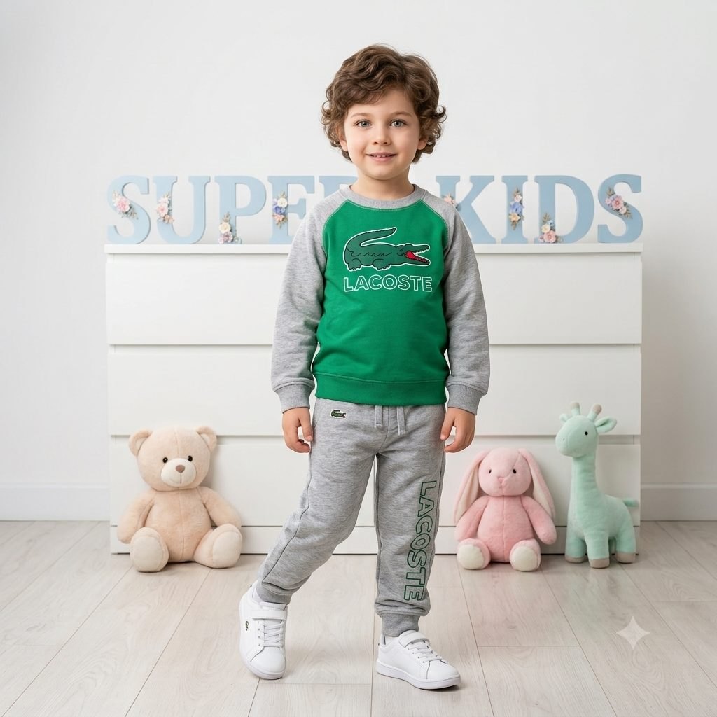 Sudadera verde/gris claro
