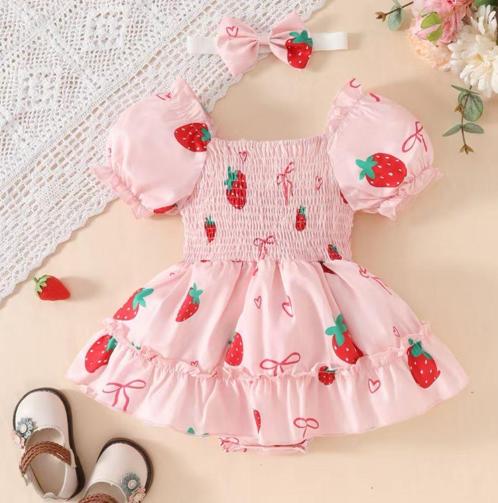 Vestido rosado fresas - Vestidos (foto 2)