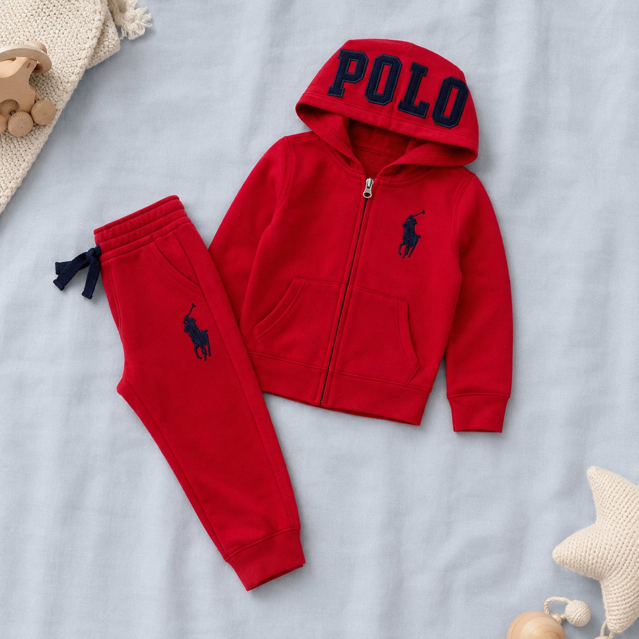 Sudadera polo roja - Sudaderas