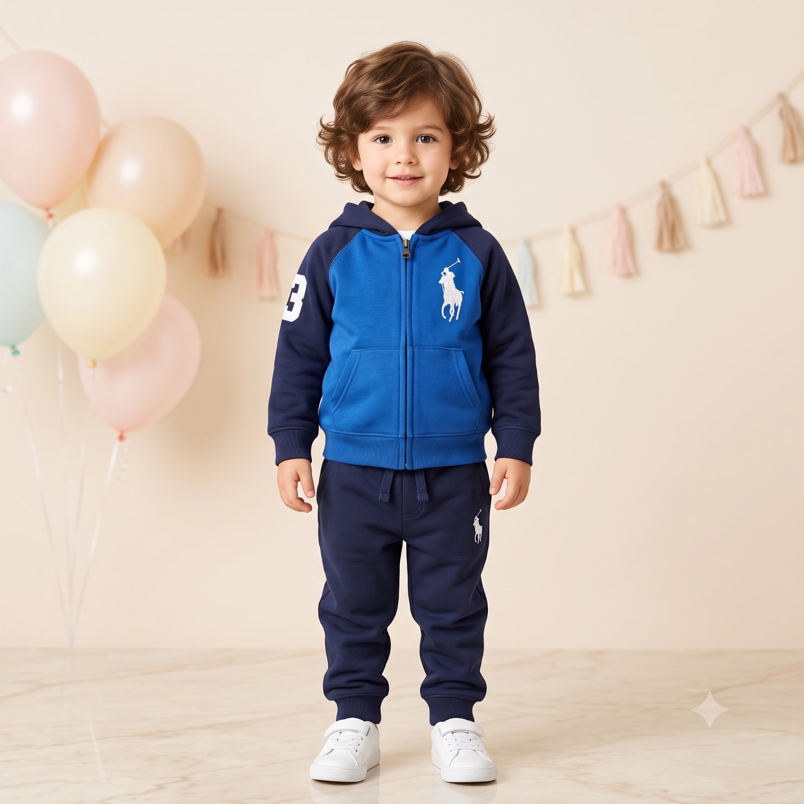 Sudadera polo azul - Sudaderas