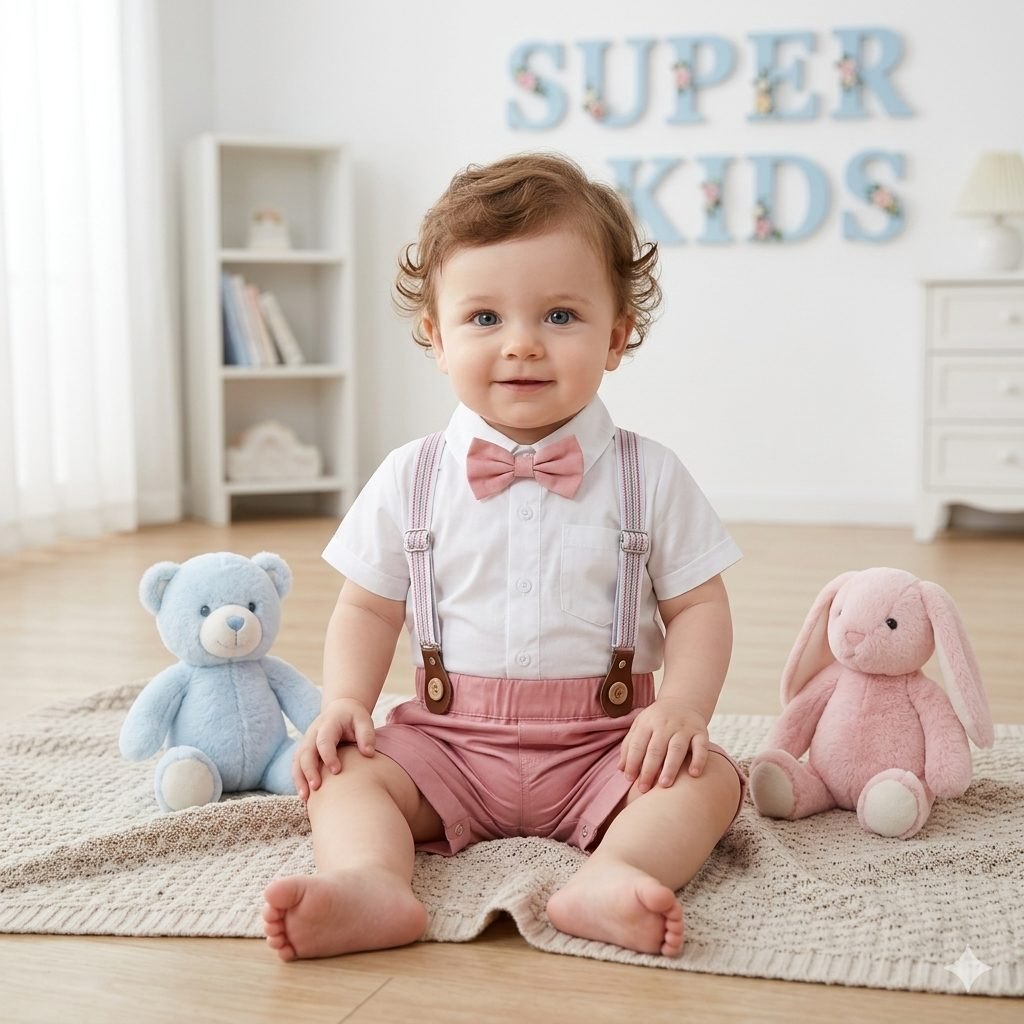 Conjunto short rosado tirantes