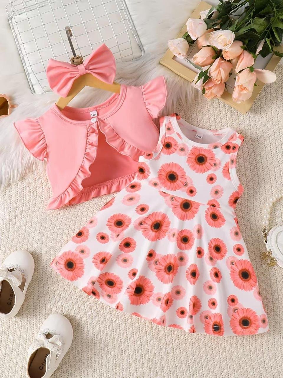 Vestido rosado chaleco - Vestidos (foto 3)