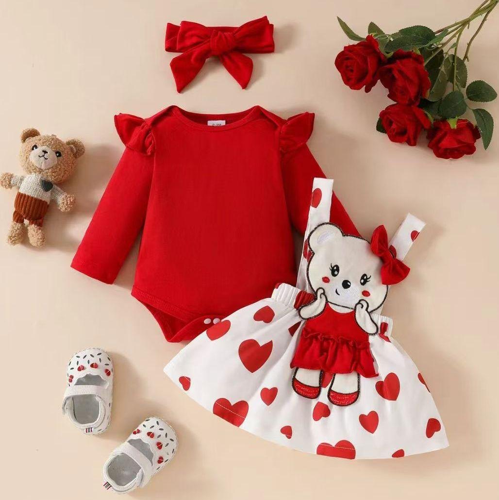 Vestido rojo osita manga larga - Vestidos (foto 2)