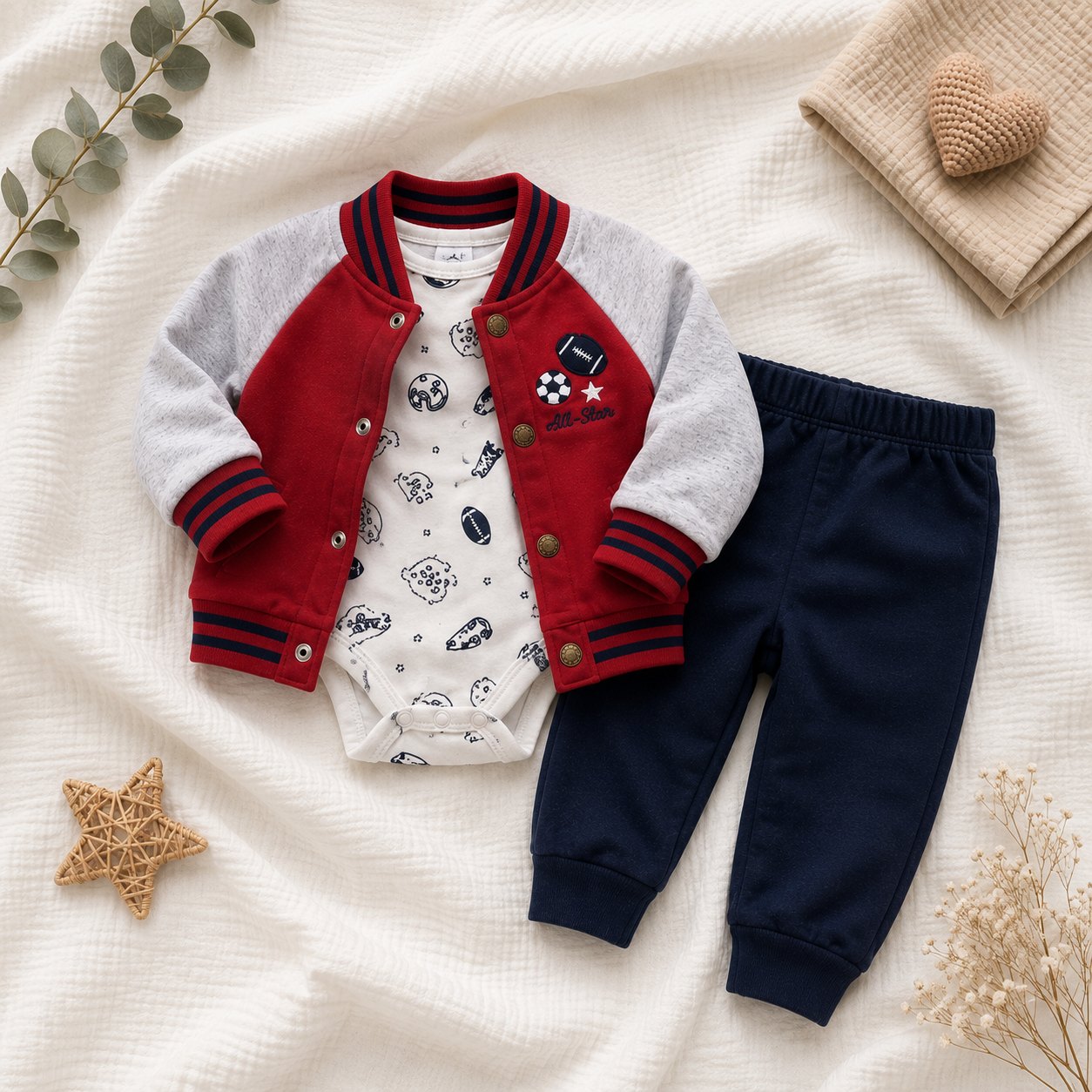 Conjunto set x 3 beisbolera - Conjuntos Set x3 (foto 2)