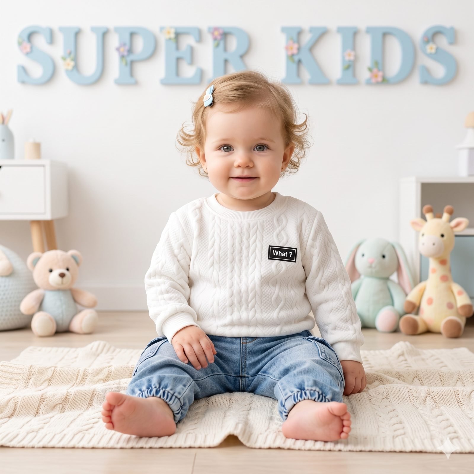 Conjunto Buso blanco jeans cargo - Conjuntos pantalón