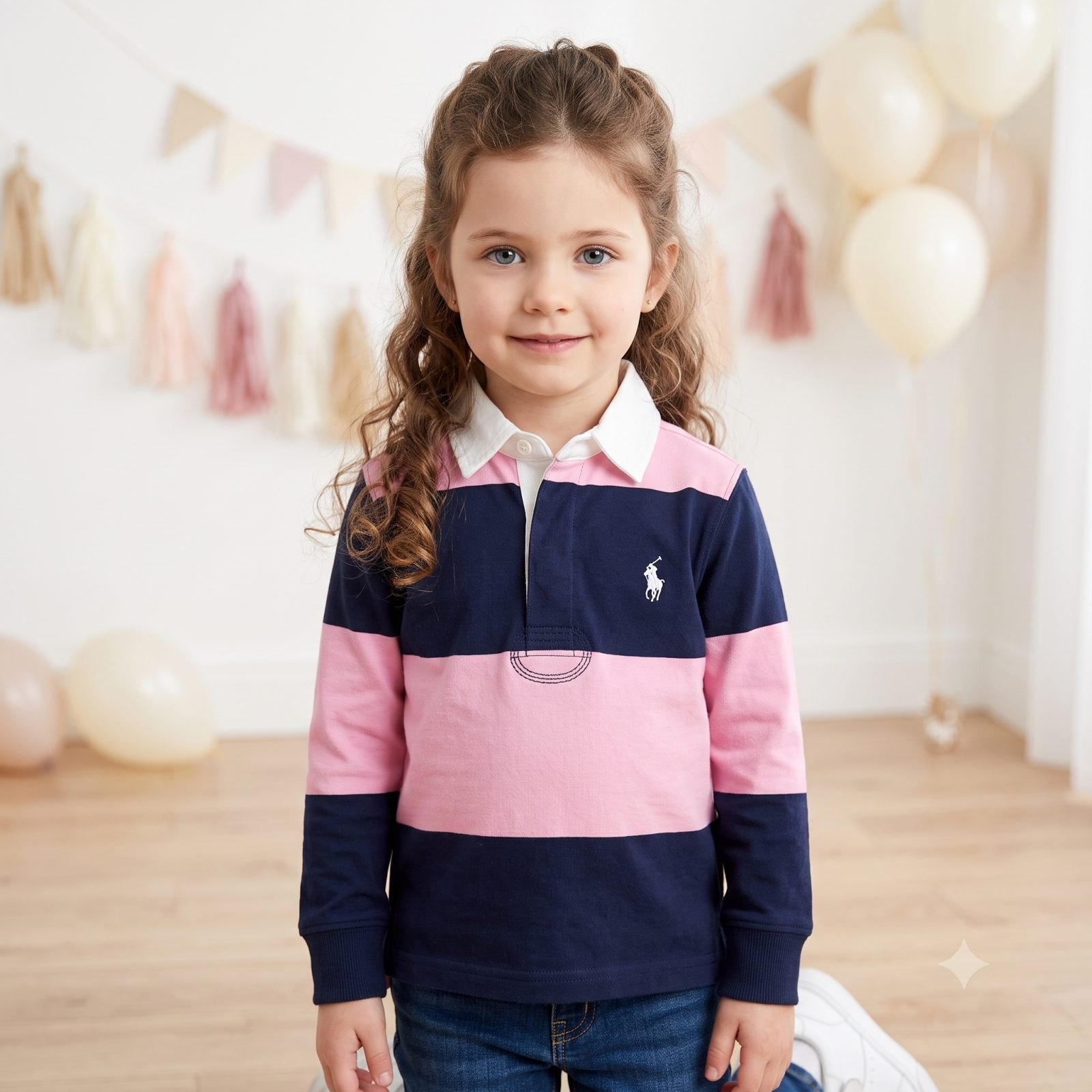 Buso rosado/azul rayas - Camisas, Busos y Chaquetas. (foto 2)