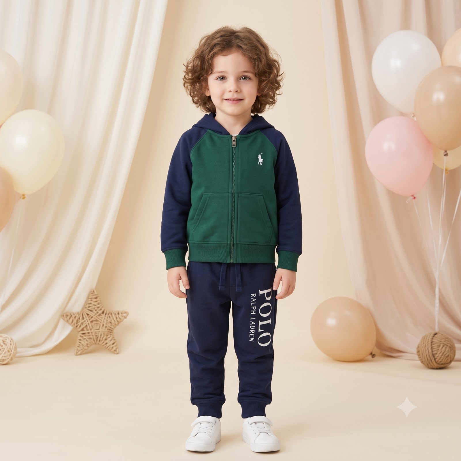Sudadera polo verde - Sudaderas