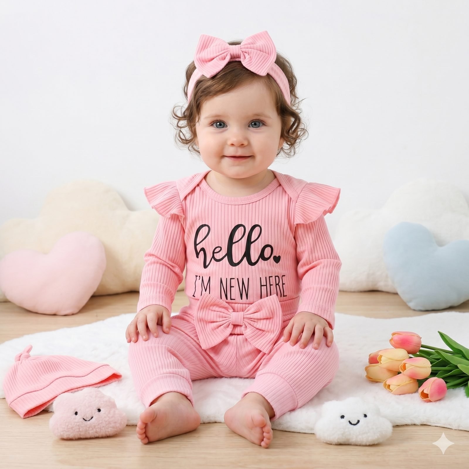 Conjunto rosado set x4