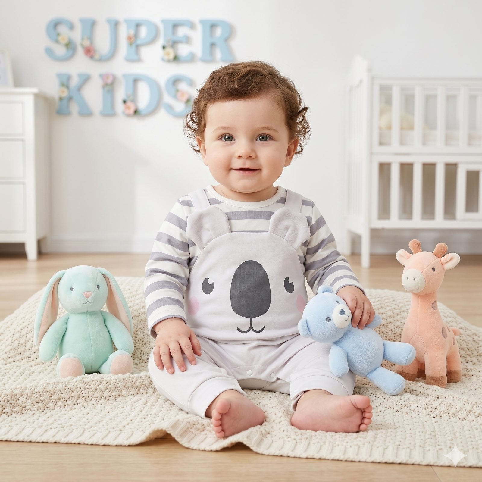 Mameluco gris koala grande - Mamelucos/Enterizos $31.000
