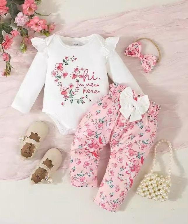 Conjunto rosado floreado - Conjuntos pantalón (foto 3)