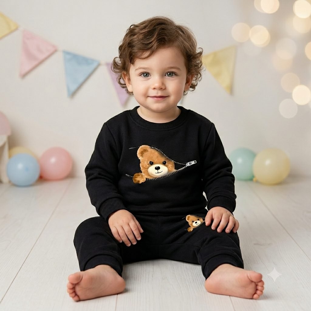 Conjunto negro Osito - Sudaderas (foto 2)