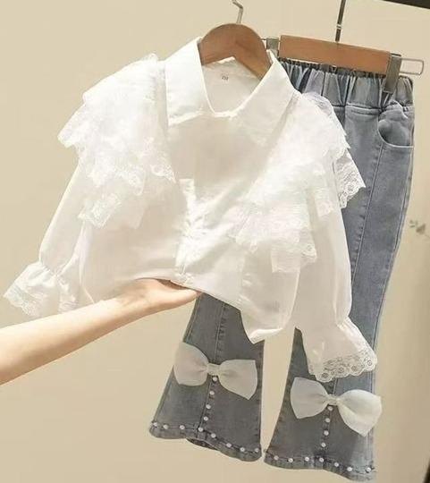 Conjunto jeans y blusa boleritos - Conjuntos Set x3 (foto 2)