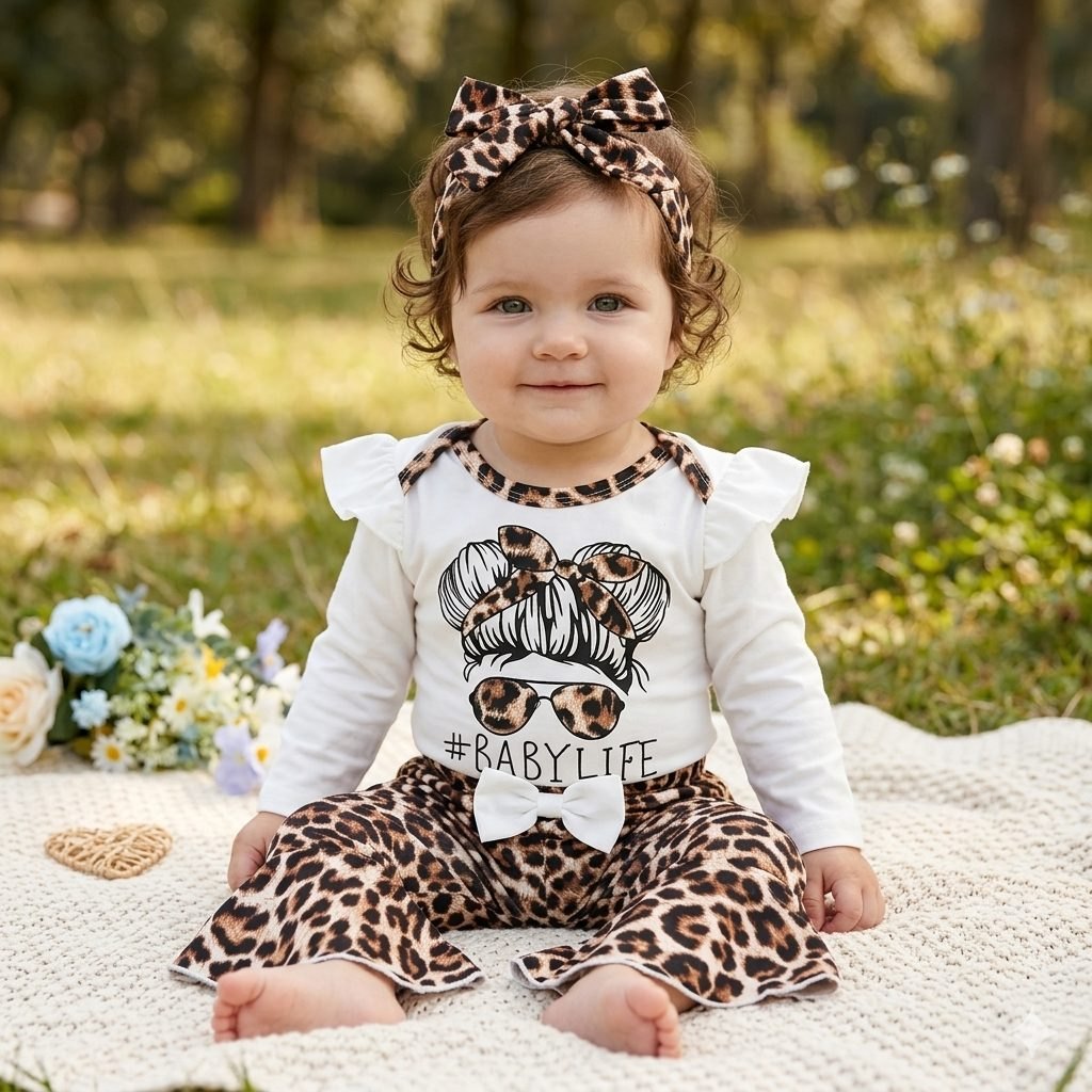 Conjunto blanco/café animal print - Conjuntos pantalón (foto 3)