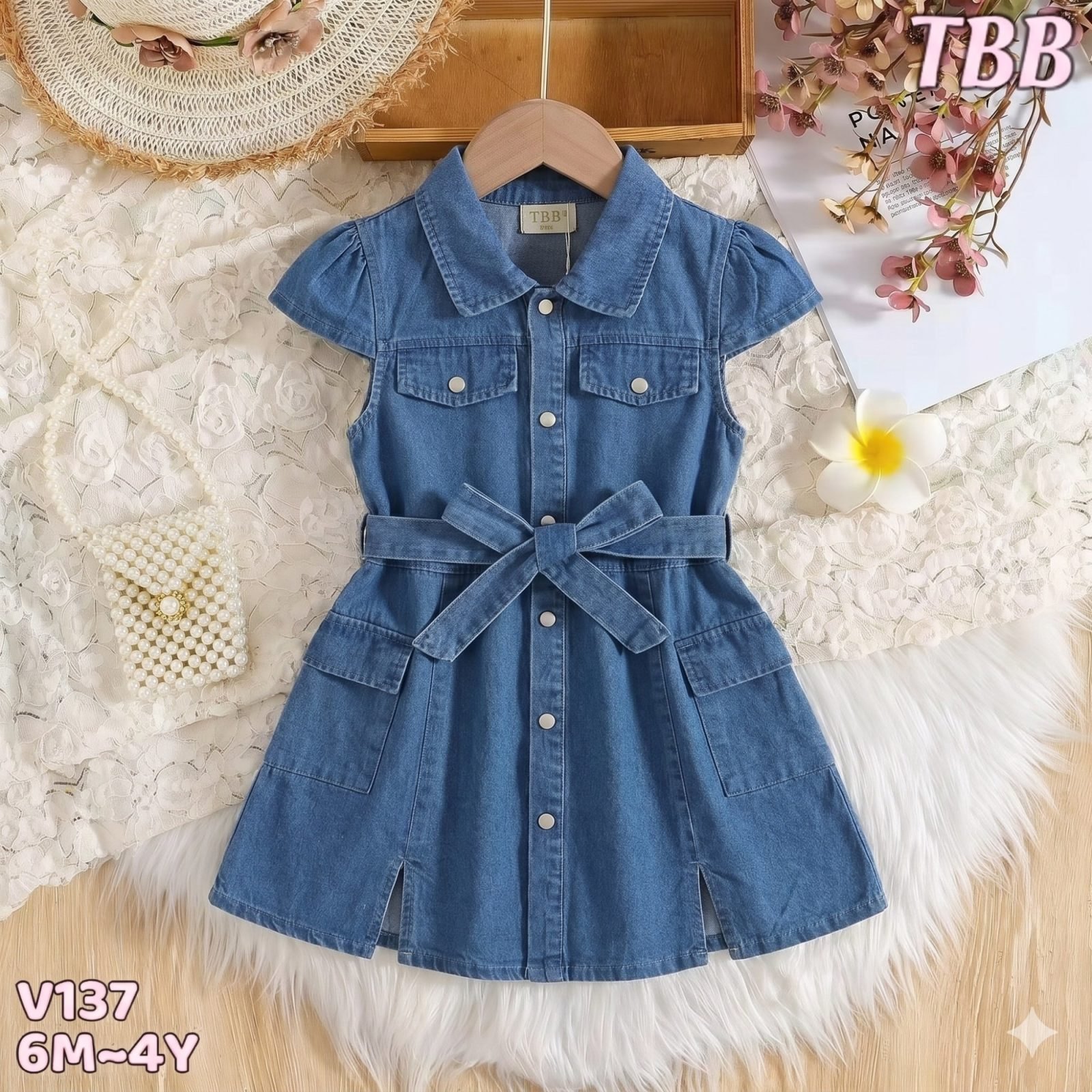 Vestido jeans manga corta - Vestidos (foto 3)