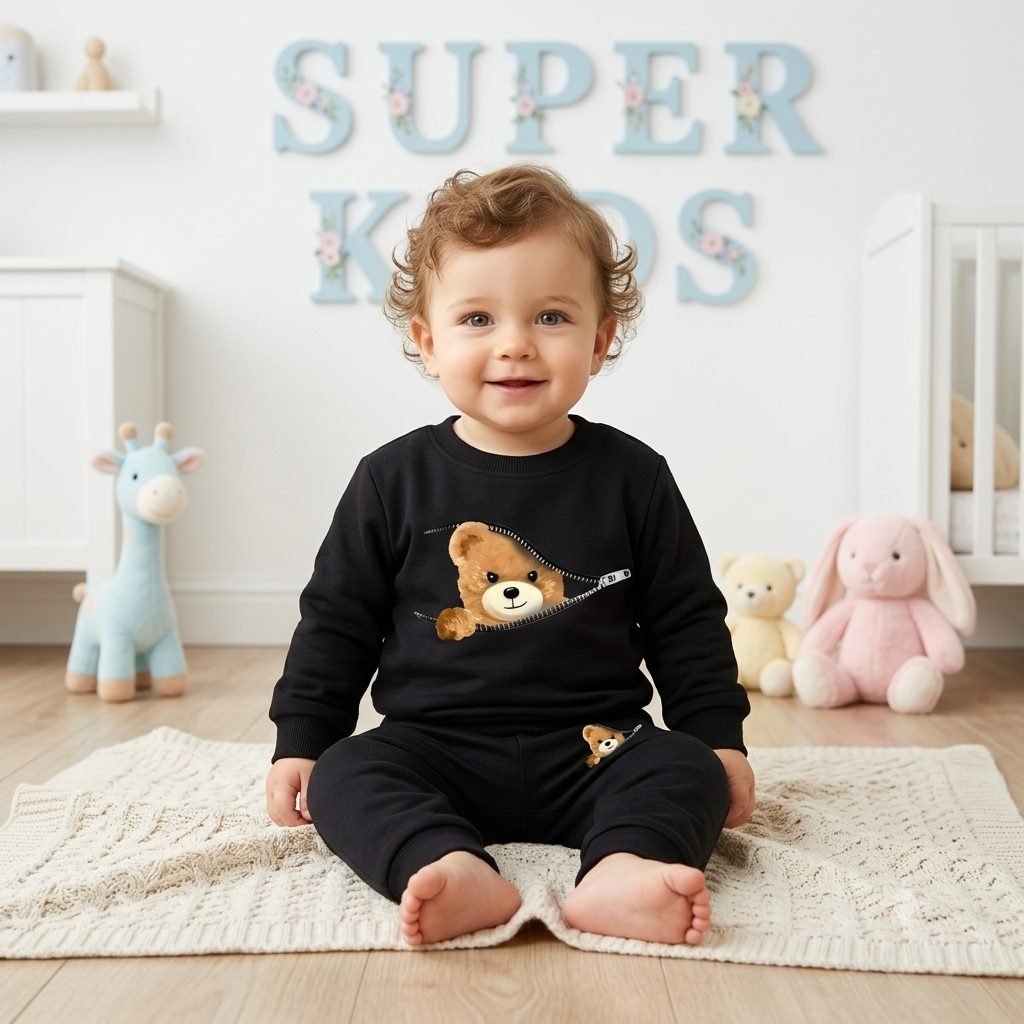 Conjunto negro Osito