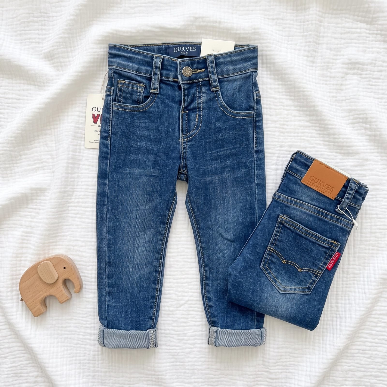 Jeans gurves azul lavados - Jeans (foto 2)