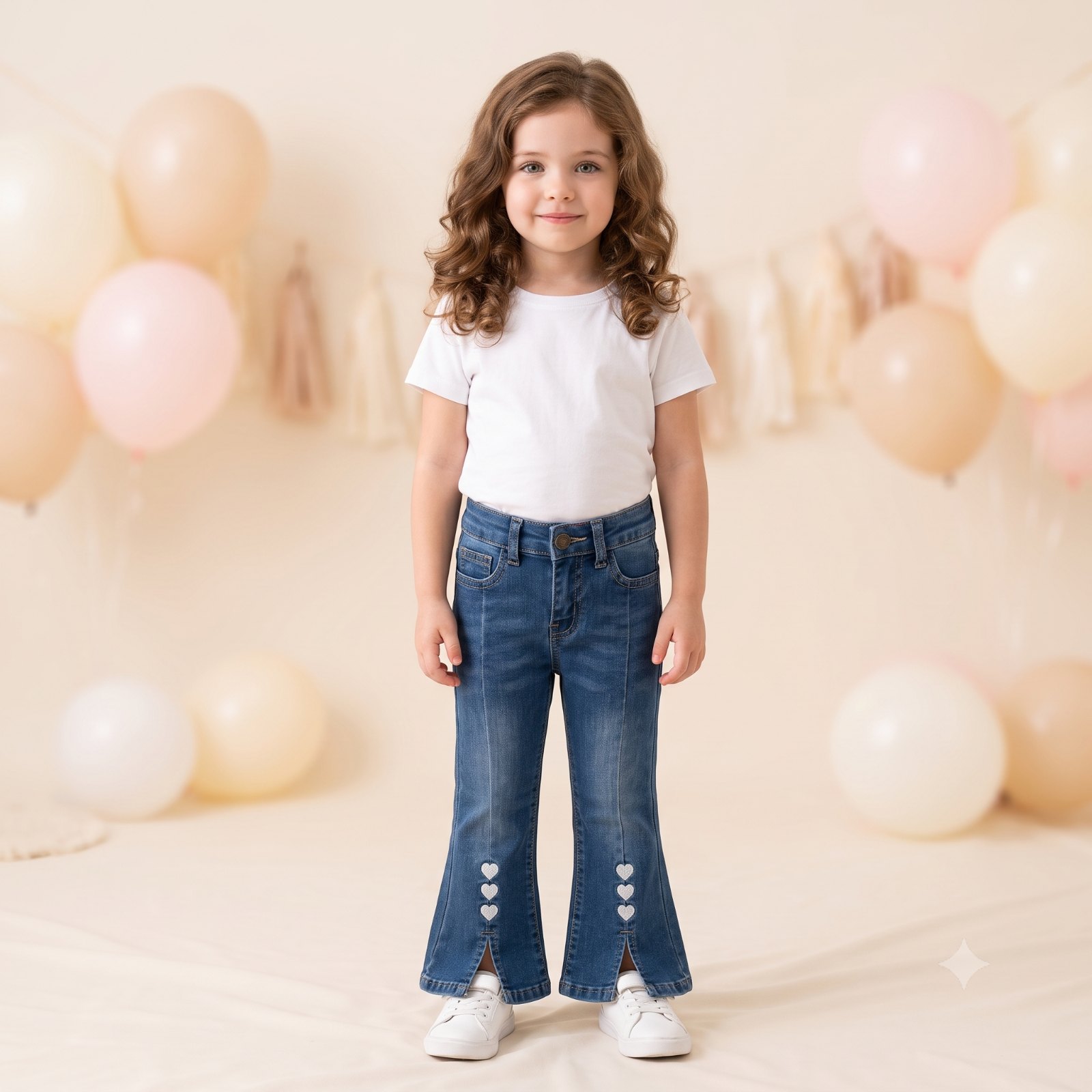 Jean bota campana con moño - Jeans