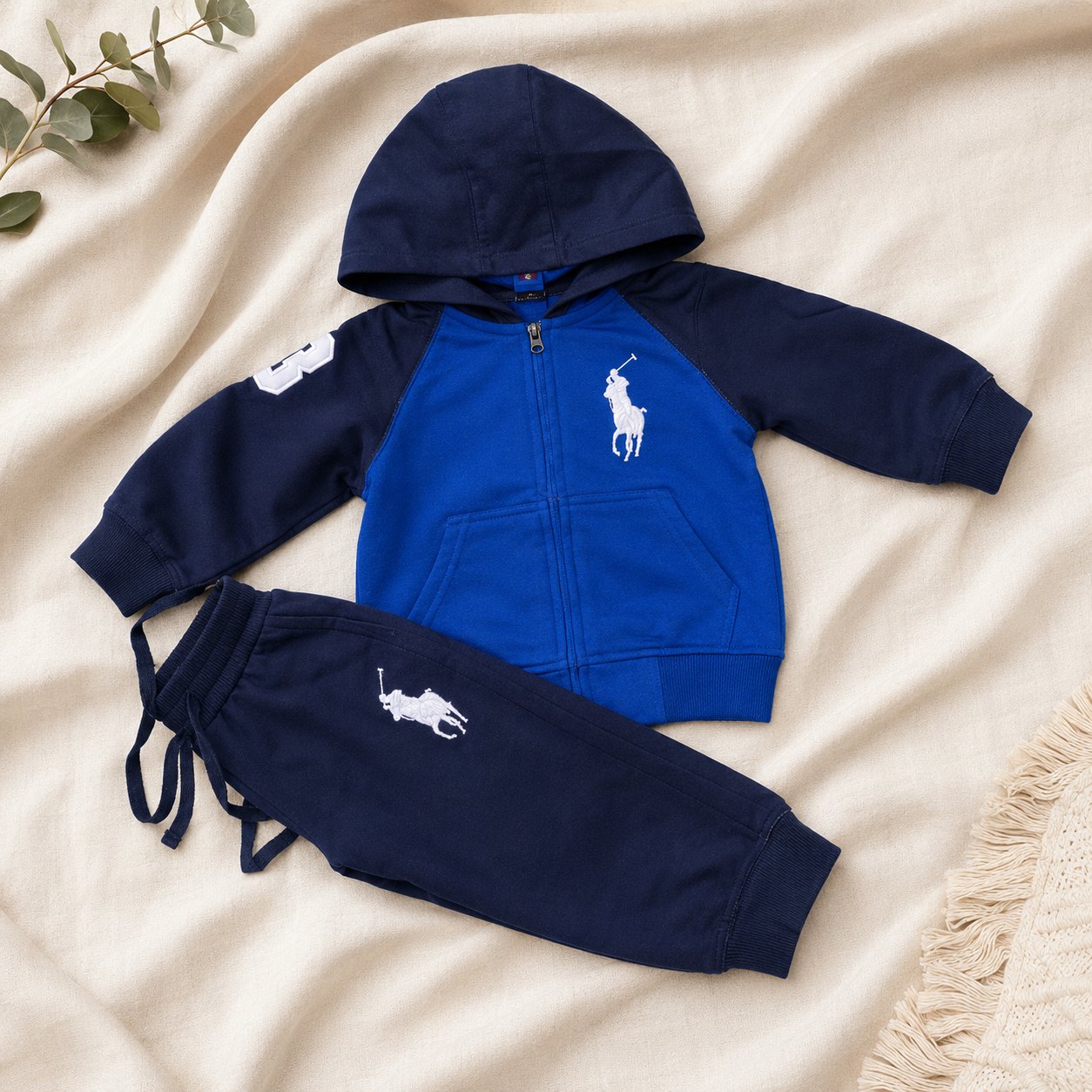 Sudadera polo azul - Sudaderas (foto 2)