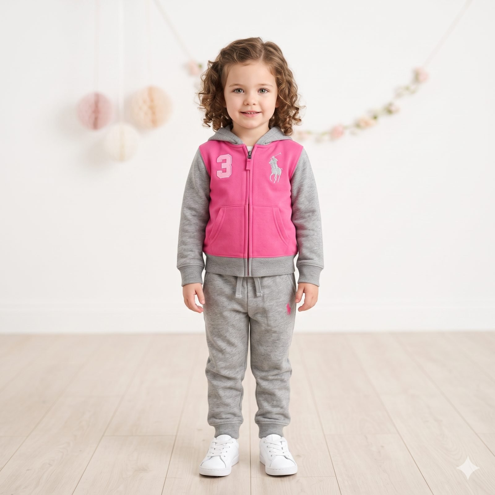 Sudadera polo rosado/gris - Sudaderas (foto 2)