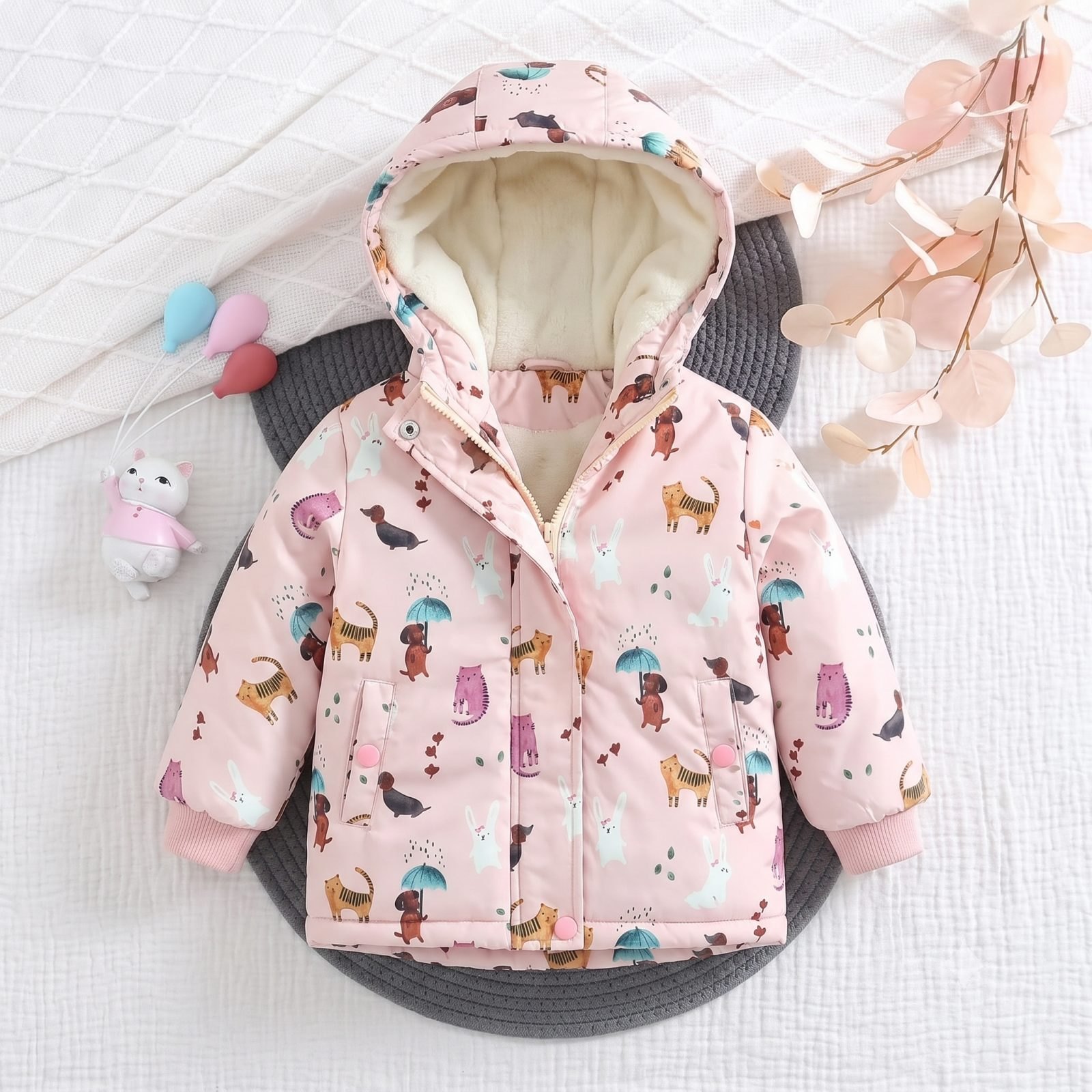 Chaqueta rosada perritos - Camisas, Busos y Chaquetas. (foto 3)