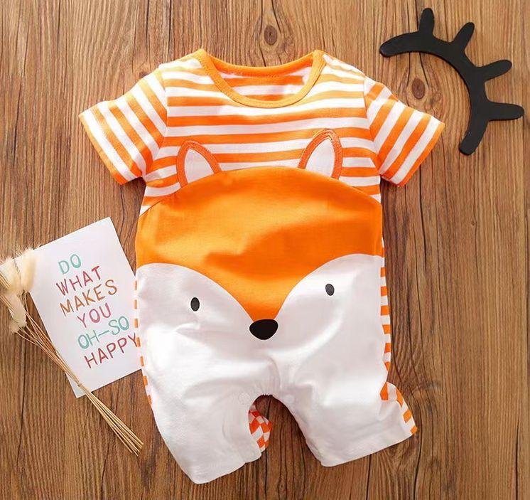 Mameluco naranja/blanco zorrito - Mamelucos/Enterizos $25.000 (foto 2)