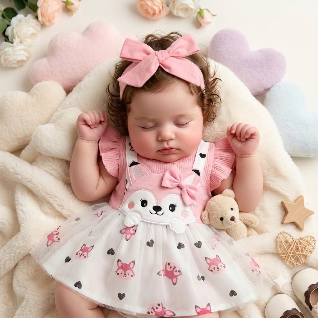 Vestido rosado zorrita/tutu