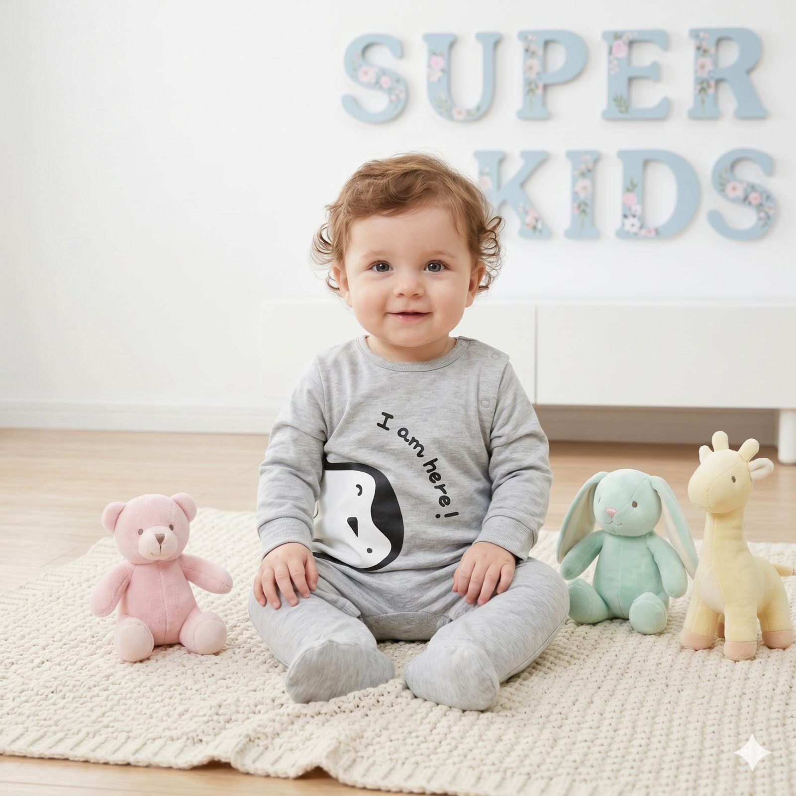 Mameluco Gris pinguino